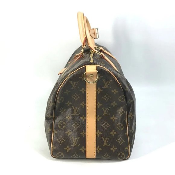 Auth LOUIS VUITTON Ｍ41418 Shoulder Bag Hand Bag KeepallBandouliere45 2WAY Duffl. - Picture 13 of 16